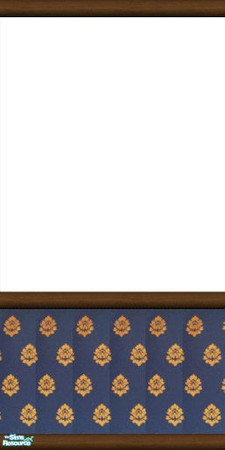 Sims 2 — Midland\'s Wall Collection 1 - White Smooth Sheetrock Blue Bottom by midland_04 — 