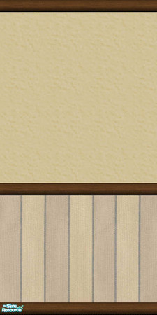 Sims 2 — Midland\'s Wall Collection 1 - Midlands Lt Tan & Stripes by midland_04 — Light Tan textured sheetrock top,