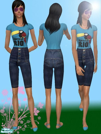 Sims 2 — Sim Fest - Aprecie Rio by pretty_baby — 4 outfits. Lazy sunday afternoons or a music festival. NO mesh needed