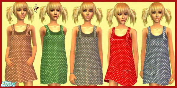 Sims 2 — Summer Dress by cariadbach — Keep cool this summer in an easy to wear summer dress. Five colours available
