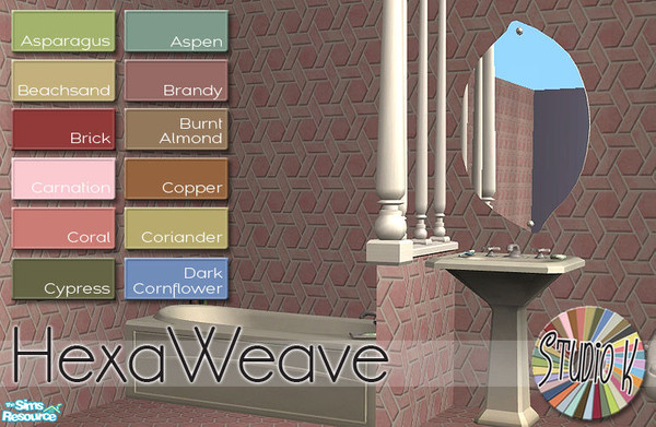 Sims 2 — Studio K HexaWeave_01 by StudioKhagerks — 