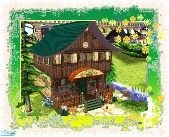 Sims 2 — Fairytale Apartments by Ame-C — Once upon a time....long long ago there were 3 apartments in field of wild