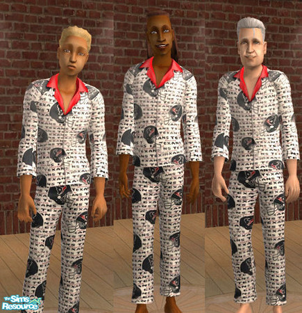 Sims 2 — Texans Male Pjs by Bayou_Babe —  