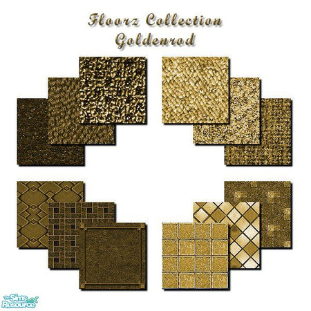Sims 2 — Floorz in Goldenrod by iwubu — The Floorz Collection is designed to perfectly match my Color Simplicity