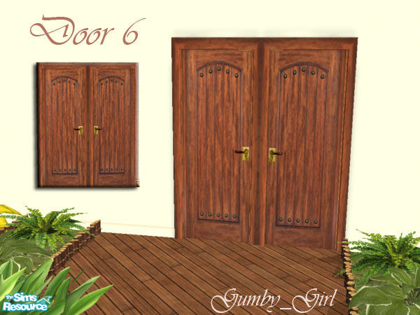Sims 2 — Rustic Country Door Set - Door 6 by Gumby_Girl — Set of 6 recolours of Raveena and BitzyBus\' awesome Designer