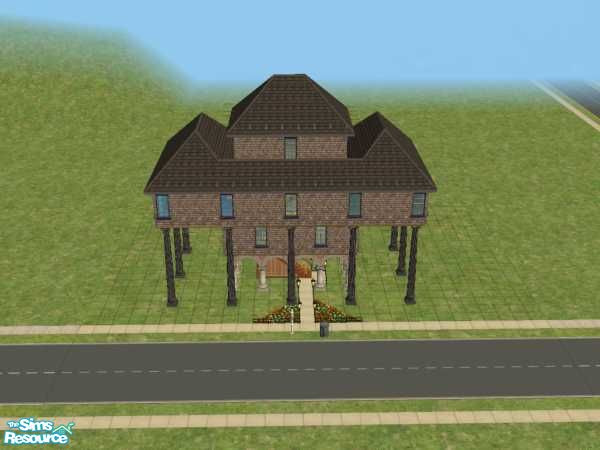 Sims 2 — Floating House by lacko — If you ever dreamed to live up in the clouds, this house is for you! The house is