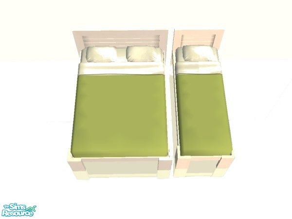 Sims 2 — Asparagus Bedding Set - Type 1 by simmaniac2005 — Asparagus bedding to match Studio K walls and floors. by Jo D