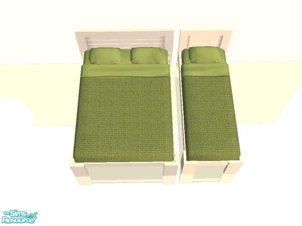Sims 2 — Asparagus Bedding Set - Type 3 by simmaniac2005 — Asparagus bedding to match Studio K walls and floors. by Jo D