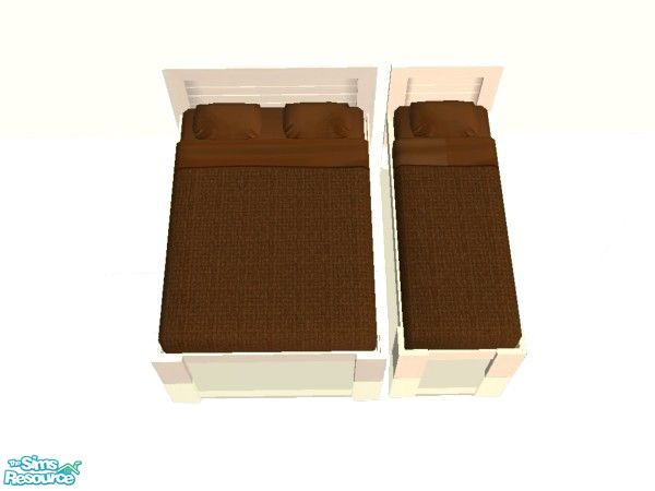 Sims 2 — Chocolate Bedding Set - Type 3 by simmaniac2005 — Made to match Studio K walls and floors. by Jo D Designs
