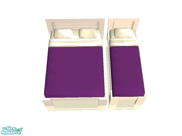 Sims 2 — Grape Bedding Set - Type 1 by simmaniac2005 — Made to match Studio K walls and floors. by Jo D Designs