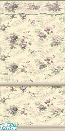 Sims 2 — Country Rose wall #4 by Queen_Of_The_Stone_Age — -