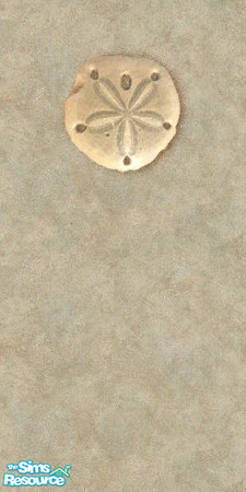 Sims 2 — Sand Wall with Sand Dollar by v00deux — use this to decorate your live-in sandcastle. TSRAA.