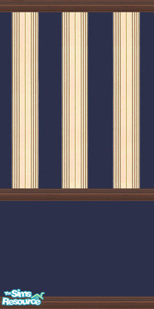 Sims 2 — Elegant Blue Stripe Set 4 by Girl-from-mars — 8 matching walls, which tile perfectly and one matching floor.