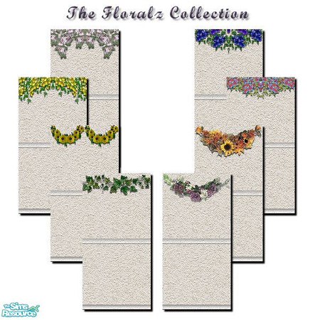 Sims 2 — The Floralz Collection by iwubu — The Floralz Collection is here to bring the fresh look and feel of flowers in