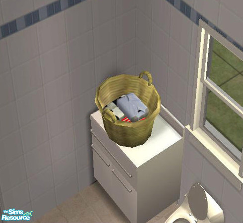 Sims 2 — laundry basket 01 by doreentautz — recolour of buntah's wonderful laundry basket