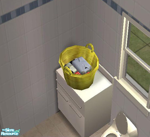Sims 2 — laundry basket 05 by doreentautz — recolour of buntah's wonderful laundry basket