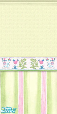 Sims 2 — Kidkrazy Green Dog by STP Carly — Fun walls for kids' rooms!