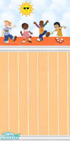 Sims 2 — Kidkrazy Sunshine Kids by STP Carly — Fun walls for kids' rooms!