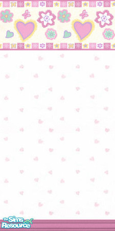 Sims 2 — Kidkrazy Hearty by STP Carly — Fun walls for kids' rooms!