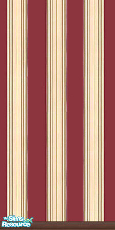 Sims 2 — Elegant Red Stripe Set 1 by Girl-from-mars — Elegant Red Stripe Set with Darkwood Trim. 8 tiling walls. You can