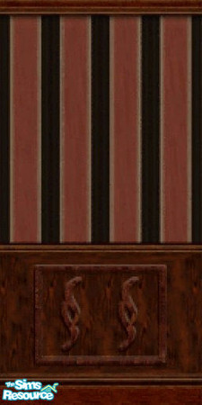 Sims 2 — Parlor Wainscot by c_literati — A kitchen to match the black stove from the stove set I uploaded previously.