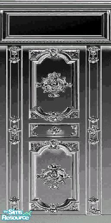 Sims 2 — Chrome Wall Paneling by HimeNoAku — A nifty wall paneling that's all chrome. oooh.... By: HimeNoAku