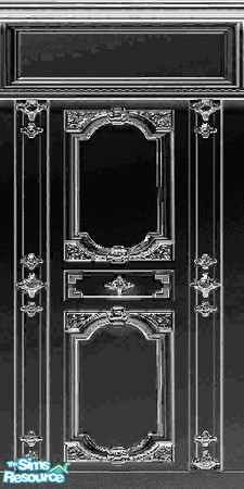 Sims 2 — Black Death by HimeNoAku — A nice Dark Paneling for your Black loving Sim. :) By HimeNoAku