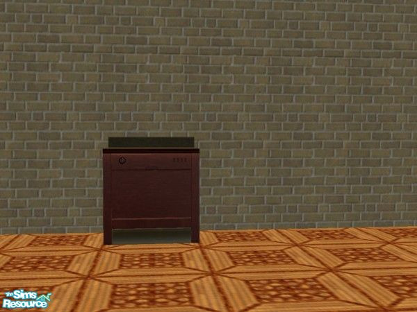 Sims 2 — Elegant Appliances Exact Match Red Dishw by c_literati — By request: appliances to match the stove set I
