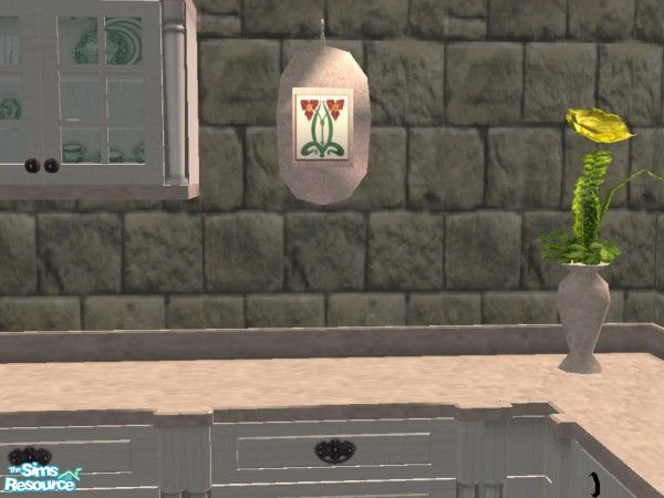 Sims 2 — White Stove Matching Kitchen Hanging Cut by c_literati — Thanks, buntah, for permitting recolors *and* for being