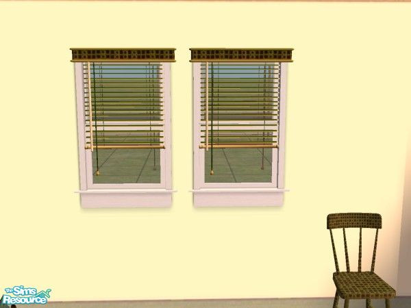 Sims 2 — green CAFETERIA blinds by lorettamouse — furniture of my community lot: Happy time Cafeteria