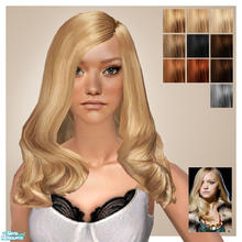 Sims 2 — Simple Elegance by ChazDesigns — A soft, wavy elegant hairstyle based on the hair styled at a fashion show.