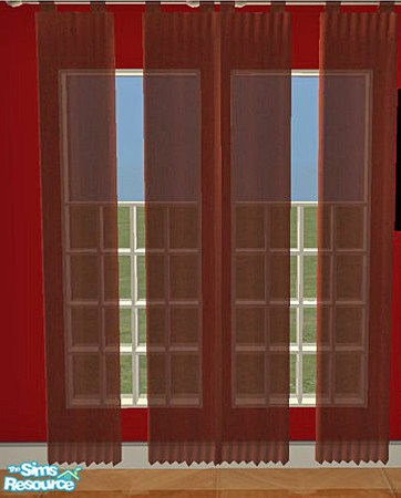 Sims 2 — Ikea Malm Bedroom - Curtains by TheNumbersWoman — Curtains for the Ikea Malm Bedroom. DO NOT forget the diagonal