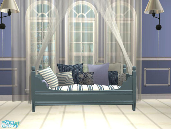 Sims 2 — PB Daybed blue - Recolor Pillowset PB Dining blue by ShinoKCR — 