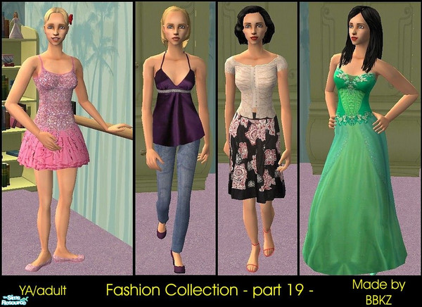 Sims 2 — Fashion Collection - part 19 - by BBKZ — Here it is: 19th part of beautiful and stylish outfits for your sim