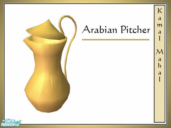 Sims 2 — Kamal Mahal set - Arabian Pitcher by senemm — Arabian Pitcher - Let\'s conjure some oriental athmosphere in your