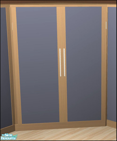 Sims 2 — Naturals Bedroom - Naturals Cornerwardrobe by Elize-37sims — Part of the dressing room. No cheats required.