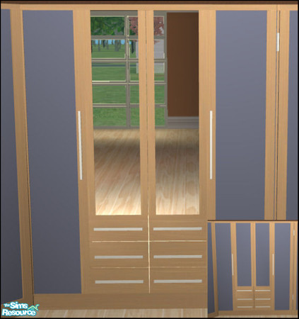 Sims 2 — Naturals Bedroom - Naturals Largewardrobe by Elize-37sims — This wardrobe can be used with normal door panels or