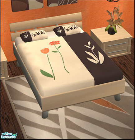Sims 2 — Naturals Bedroom Ash - Bedding by Elize-37sims — A recolor of the Naturals Bedding. The Bed is a seperate