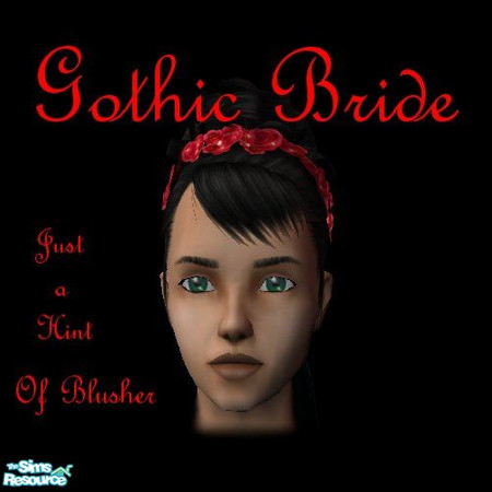 Sims 2 — Gothic Wedding,  Blusher by andi and grim — This is a hint of white blusher, part of my gothic bride set.