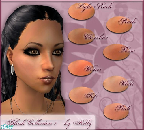 Sims 2 — Blush Collection by *Holly — 8 natural blush for your simmi. 
