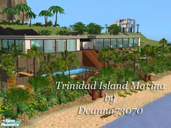 Sims 2 — Trinidad Island Marina by DEANNA73070 — A beautiful, tropical place for your Sims to relax, have dinner, or kick