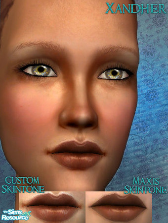 Sims 2 — Endure Lip Stains - Latte by Xandher — A soft, sheer lip tint that is perfect for creating a beautiful, natural