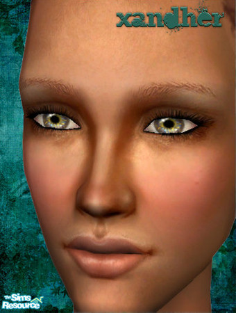 Sims 2 — H2O Eyeshadow - Umber by Xandher — A super sheer color wash for the eyes, this shadow is perfect for a subtle