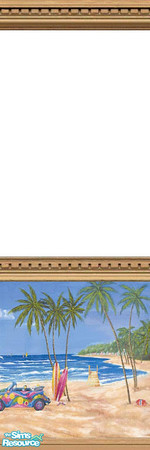 Sims 2 — Surf 2 by Lorah — Surf into a seaside home filled with lots of summer-sea blue colored walls and tiles.