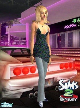 Sims 2 — YA Denim Blue Floral Overskirt by sgoobysnacks — This Denim & Blue Floral Overskirt comes with light blue