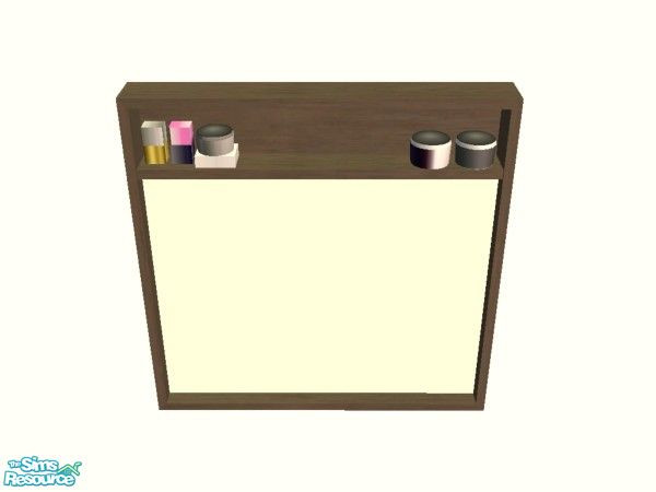 Sims 2 — Leyris Bathroom in Charcoal Set - Mirror by simmaniac2005 — Made to match Studio K walls and floors. by Jo D