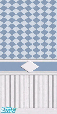 Sims 2 — Blue Romboid Wall by Queen_Of_The_Stone_Age — -