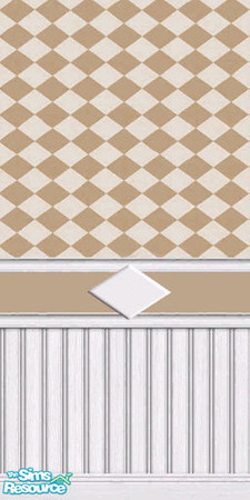 Sims 2 — Caramel Romboid Wall by Queen_Of_The_Stone_Age — -