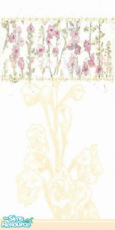 Sims 2 — Flower Spring by The_Unicorn — Just an Idea... Use this wall to make a bedding or other objects that needs