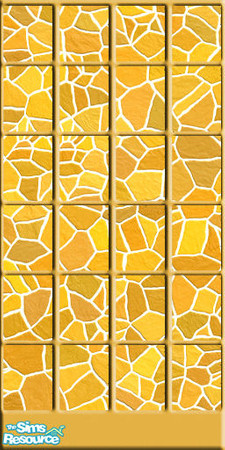 Sims 2 — Golden Flagstone Wall by buntah — This is the gold flagstone wall paneling for my Counter Coordinates set. TSRAA